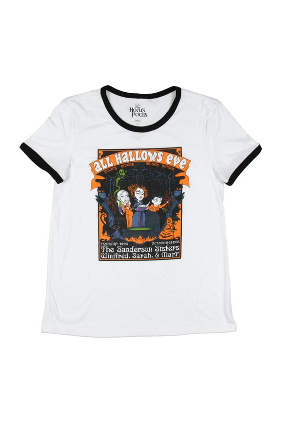 Disney Womens' Hocus Pocus All Hallows Eve The Sanderson Sisters T-Shirt