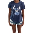 thumbnail image 1 of Disney Lilo & Stitch Juniors Graphic T-Shirt  Stitch Tee for Women, Short Sleeve, Sizes XXS-3XL, 1 of 8