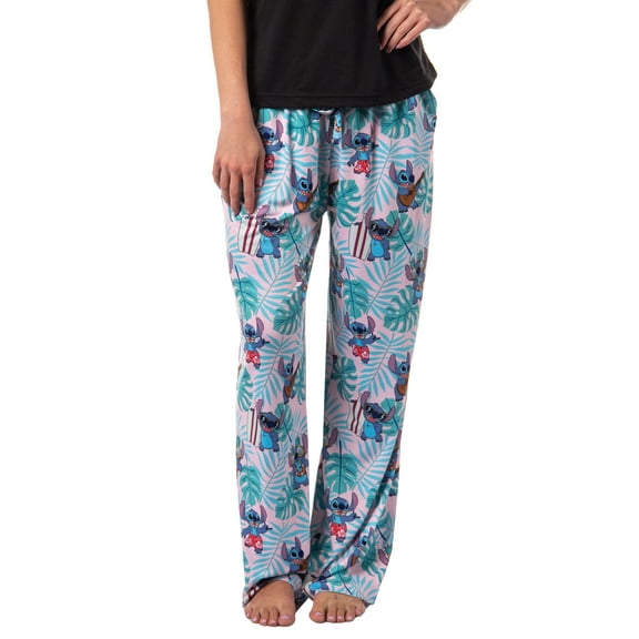 Disney Womens' Lilo & Stitch Tropical Paradise Beach Sleep Pajama Pants