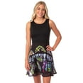 thumbnail image 1 of Disney Womens' Maleficent Sleeping Beauty Stained Glass Chiffon Tank Sleeveless Dress, 1 of 6