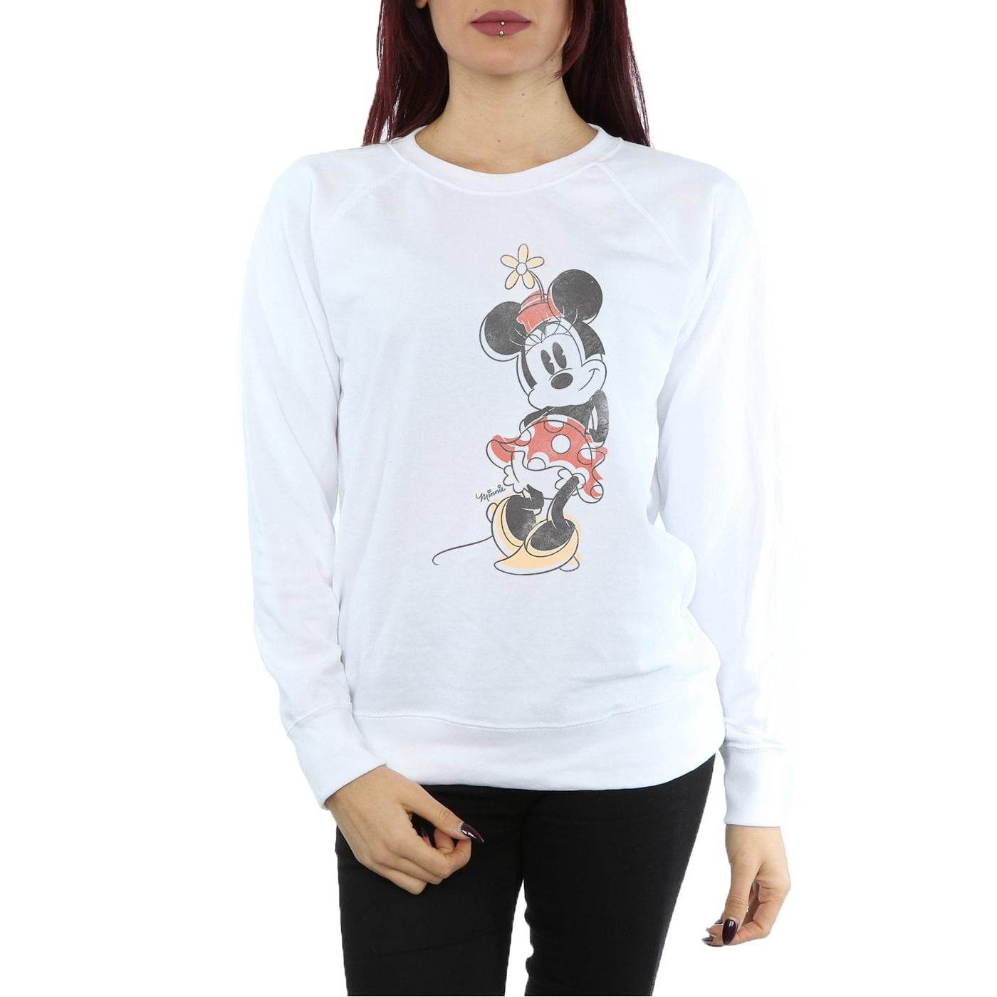 little sunny bite Disney collection / micky & minnie selfie sweat top / BLACK