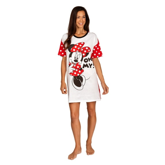 Disney Womens Nightgowns Sleepshirts Female, Minnie, Size: S, Minnie Mouse