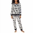 thumbnail image 1 of Disney Womens Plush 2pc Pajama Set Mickey, Black/Gray, XS, 1 of 4