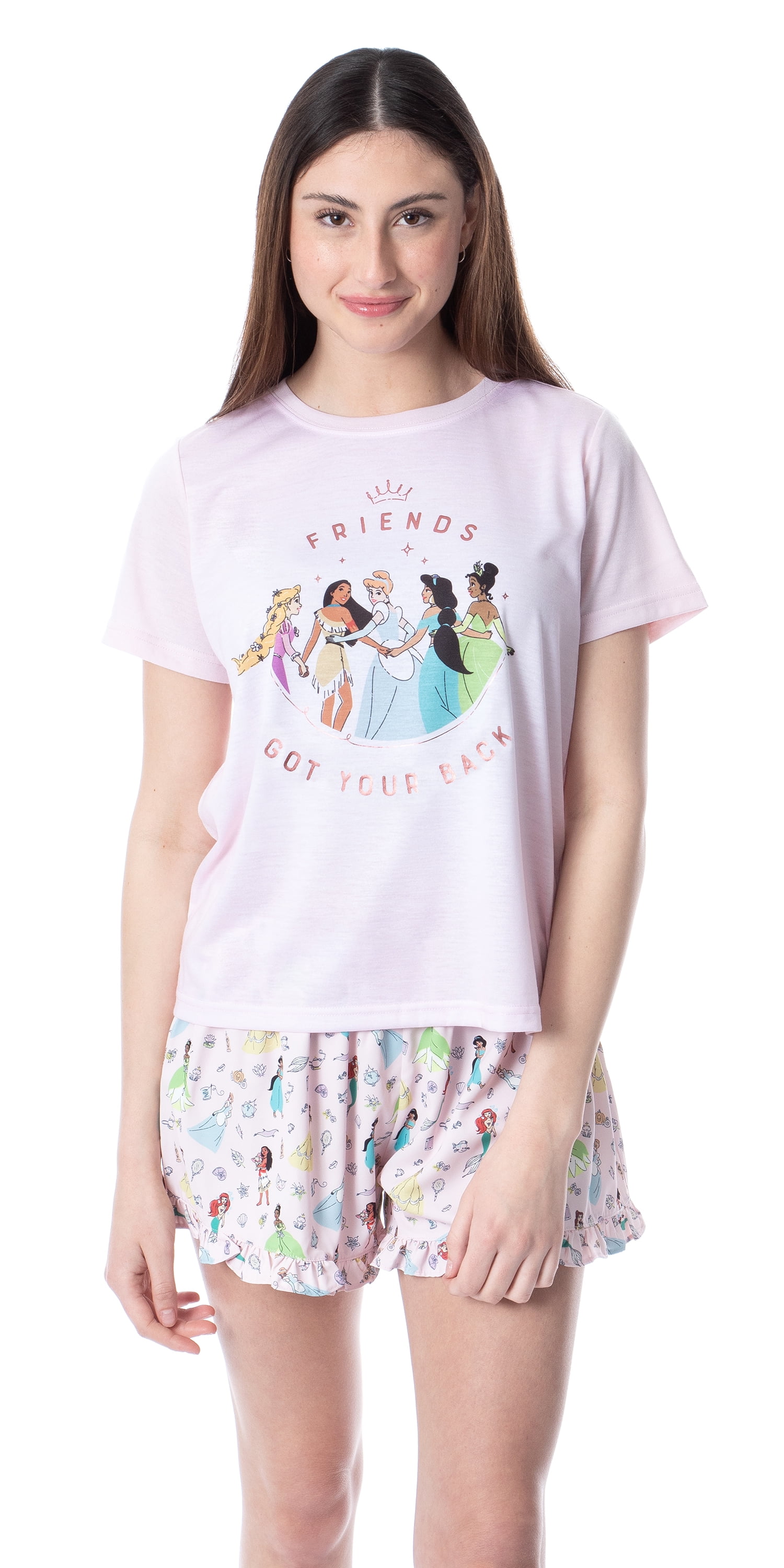 Official Disney Villains Women s Pajama Set Bad Girls Club 2 Piece Lounge Sleepwear Jogger Pants Walmart