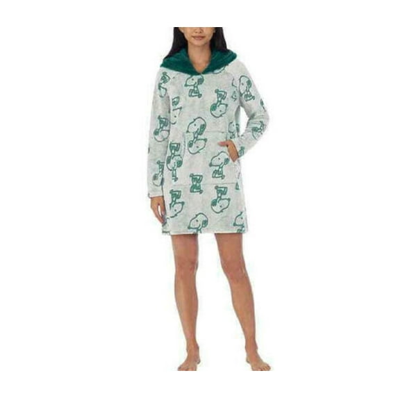 Disney Womens Soft Fleece Lounge Hoodie,Light Blue,X-Small