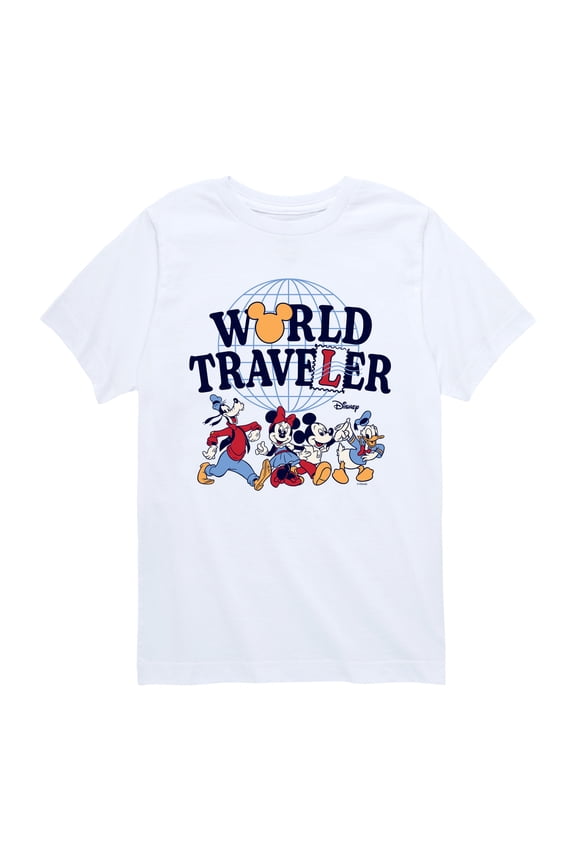 - World Traveler - Youth Boys Short Sleeve Graphic T-Shirt