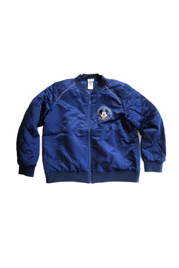 World's Most Magical Celebration Bomber Jacket Navy Blue Size Large NWT