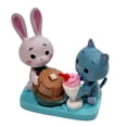 thumbnail image 1 of Disney Wreck-It Ralph 2: Ralph Breaks the Internet Puddles and Fun Bun with Pancake and Milkshake PVC Figure (No Packaging), 1 of 1
