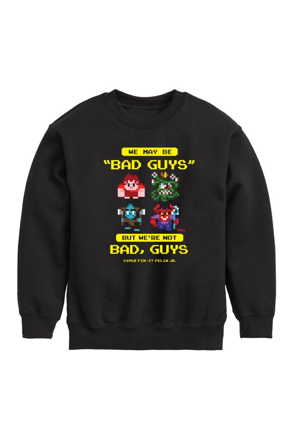 Wreck It Ralph - Bad Guys But Not Bad, Guys - Toddler & Youth Crewneck Fleece Sweatshirt