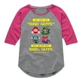 thumbnail image 1 of Disney Wreck It Ralph - Bad Guys But Not Bad, Guys - Toddler & Youth Girls Raglan Graphic T-Shirt, 1 of 4