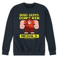 thumbnail image 1 of Disney Wreck It Ralph - Bad Guys Don’t Win Medals - Men's Crew Neck Fleece Pullover, 1 of 4