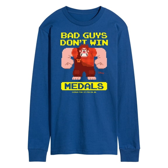 Disney Wreck It Ralph - Bad Guys Don’t Win Medals - Men's Long Sleeve T-Shirt