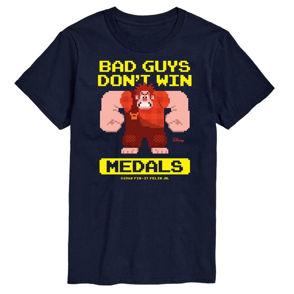 Disney Wreck It Ralph - Bad Guys Don’t Win Medals - Men's Short Sleeve Graphic T-Shirt