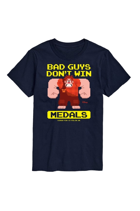 Wreck It Ralph - Bad Guys Don’t Win Medals - Men's Short Sleeve Graphic T-Shirt