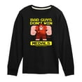 thumbnail image 1 of Disney Wreck It Ralph - Bad Guys Don't Win Medals - Toddler & Youth Long Sleeve Graphic T-Shirt, 1 of 4