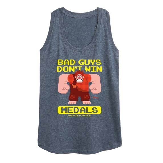 Disney Wreck It Ralph - Bad Guys Don’t Win Medals - Women's Racerback Tank Top