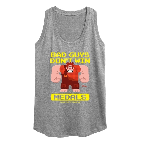 Disney Wreck It Ralph - Bad Guys Don’t Win Medals - Women's Racerback Tank Top