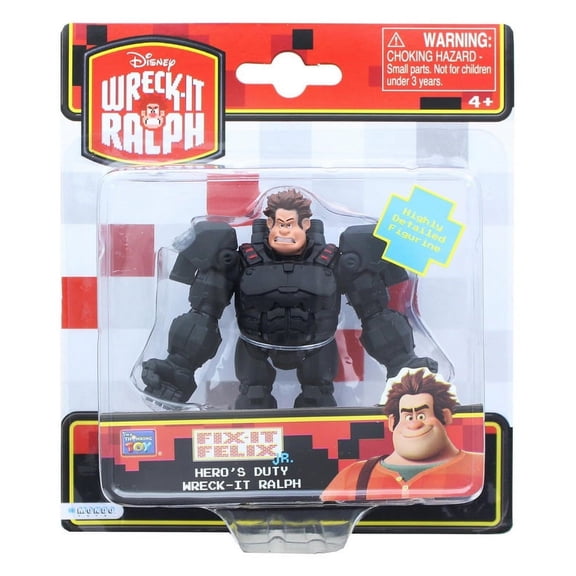 Disney Wreck-It Ralph Black 4 in Plastic Poseable Action Figure