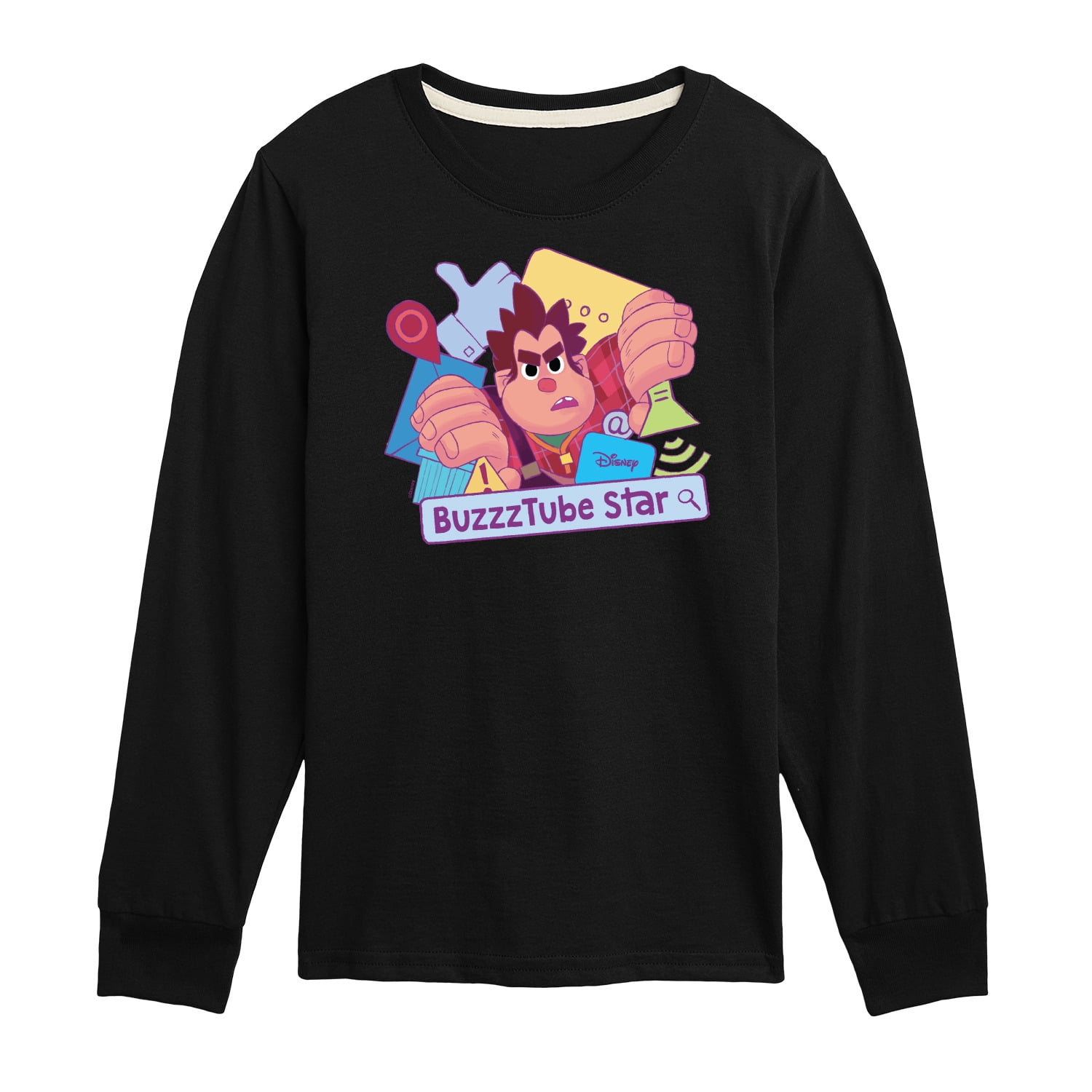 Buzz Tube Disney Wreck It Ralph - BuzzTube Star - Toddler & Youth Long Sleeve ...