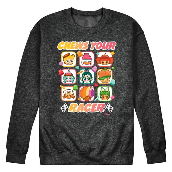 Disney Wreck It Ralph - Chews Your Racer - Men's Crew Neck Fleece Pullover