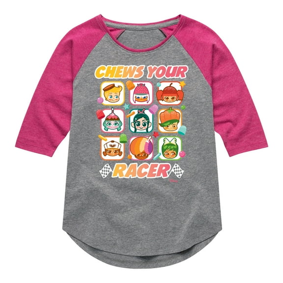 Disney Wreck It Ralph - Chews Your Racer - Toddler & Youth Girls Raglan Graphic T-Shirt