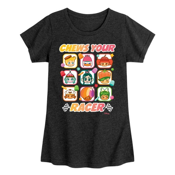 Disney Wreck It Ralph - Chews Your Racer - Toddler & Youth Girls Short Sleeve Graphic T-Shirt