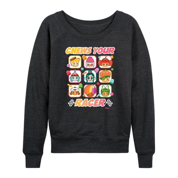 Disney Wreck It Ralph - Chews Your Racer - Women's Lightweight French Terry Long Sleeve Shirt