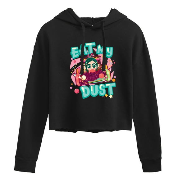 Disney Wreck It Ralph - Eat My Dust Vanelloppe - Juniors Cropped Pullover Hoodie