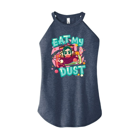 Disney Wreck It Ralph - Eat My Dust Vanelloppe - Juniors High Neck Tank Top