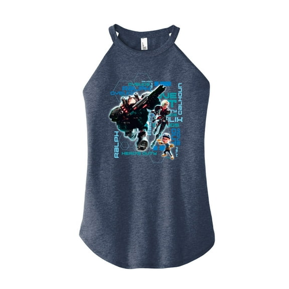 Disney Wreck It Ralph - Hero's Duty - Move Out - Juniors High Neck Tank Top