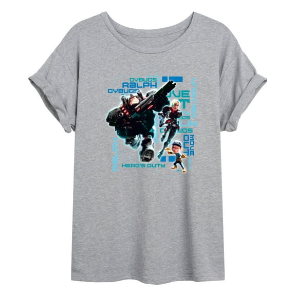 Disney Wreck It Ralph - Hero's Duty - Move Out - Juniors Ideal Flowy Muscle T-Shirt