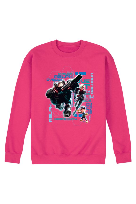 Wreck It Ralph - Hero's Duty - Move Out - Men's Crew Neck Fleece Pullover