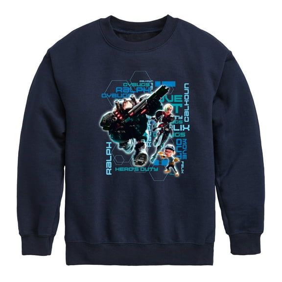Disney Wreck It Ralph - Hero's Duty - Move Out - Toddler & Youth Crewneck Fleece Sweatshirt