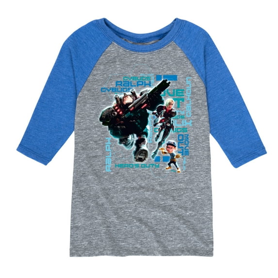 Disney Wreck It Ralph - Hero's Duty - Move Out - Toddler & Youth Raglan Graphic T-Shirt