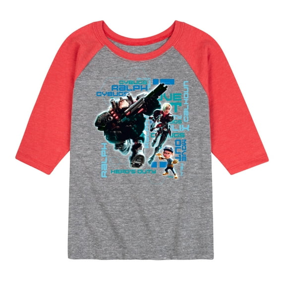 Disney Wreck It Ralph - Hero's Duty - Move Out - Toddler & Youth Raglan Graphic T-Shirt