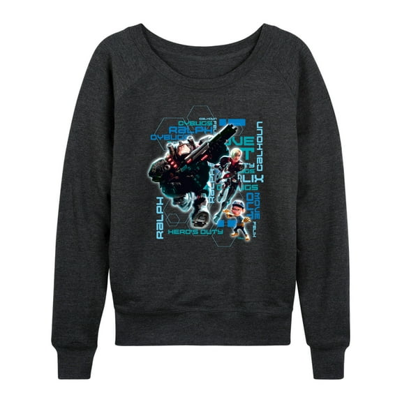 Disney Wreck It Ralph - Hero's Duty - Move Out - Women's Lightweight French Terry Long Sleeve Shirt