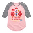 thumbnail image 1 of Disney Wreck It Ralph - I Can Fix It Felix - Toddler & Youth Girls Raglan Graphic T-Shirt, 1 of 4