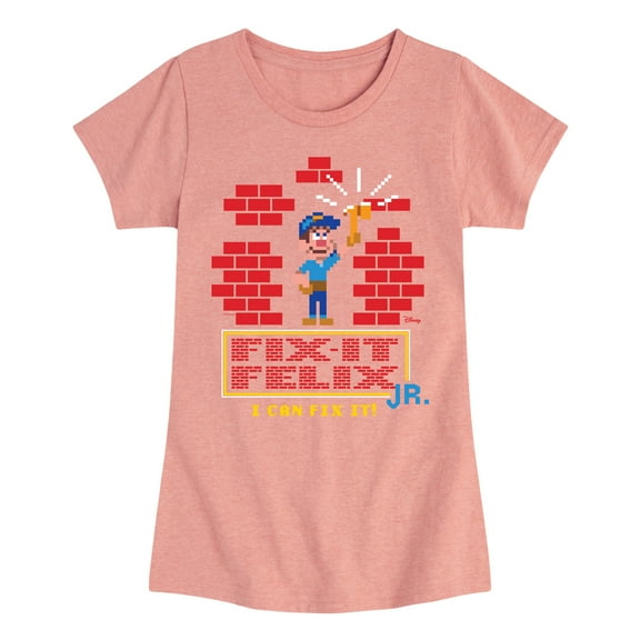 Disney Wreck It Ralph - I Can Fix It Felix - Toddler & Youth Girls Short Sleeve Graphic T-Shirt