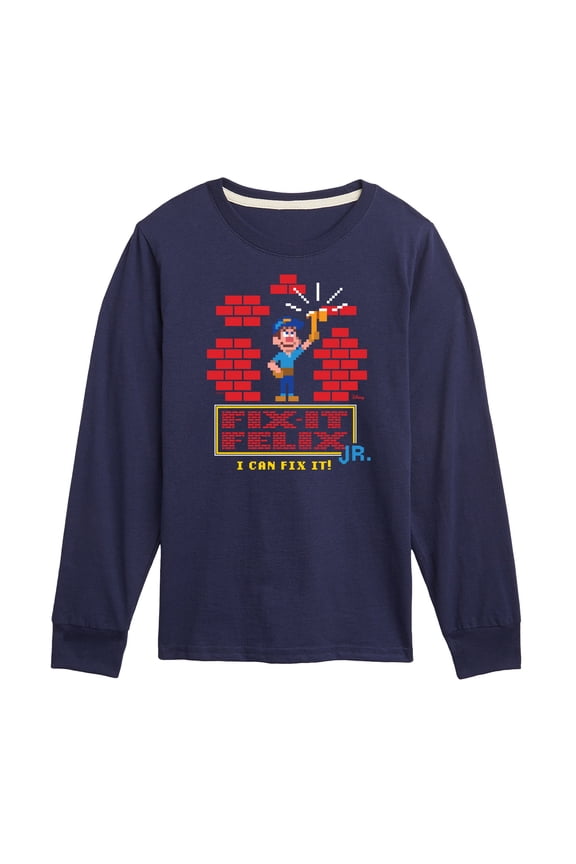 Wreck It Ralph - I Can Fix It Felix - Toddler & Youth Long Sleeve Graphic T-Shirt