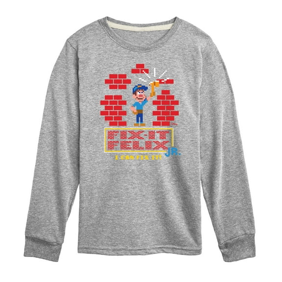 Disney Wreck It Ralph - I Can Fix It Felix - Toddler & Youth Long Sleeve Graphic T-Shirt
