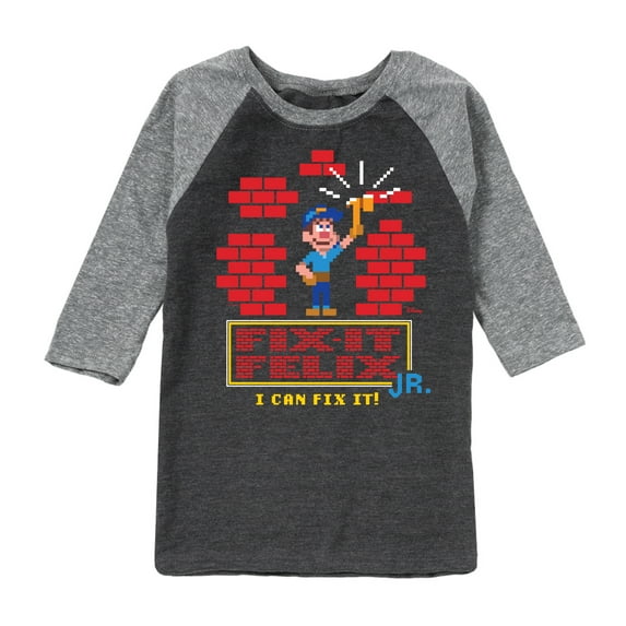Disney Wreck It Ralph - I Can Fix It Felix - Toddler & Youth Raglan Graphic T-Shirt