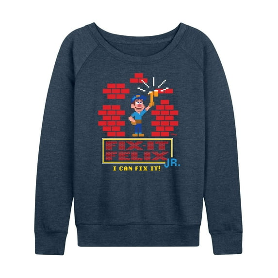 Disney Wreck It Ralph - I Can Fix It Felix - Women's Lightweight French Terry Long Sleeve Shirt