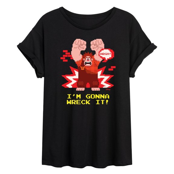 Disney Wreck It Ralph - I'm Gonna Wreck It - Juniors Ideal Flowy Muscle T-Shirt