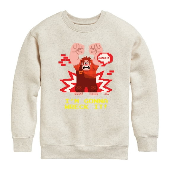 Disney Wreck It Ralph - I'm Gonna Wreck It - Toddler & Youth Crewneck Fleece Sweatshirt