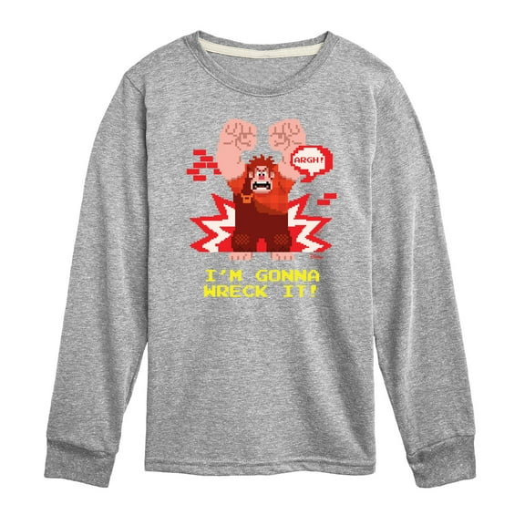 Disney Wreck It Ralph - I'm Gonna Wreck It - Toddler & Youth Long Sleeve Graphic T-Shirt