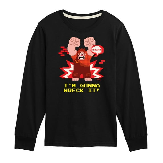 Disney Wreck It Ralph - I'm Gonna Wreck It - Toddler & Youth Long Sleeve Graphic T-Shirt