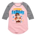 thumbnail image 1 of Disney Wreck It Ralph - Internet Famous - Toddler & Youth Girls Raglan Graphic T-Shirt, 1 of 3