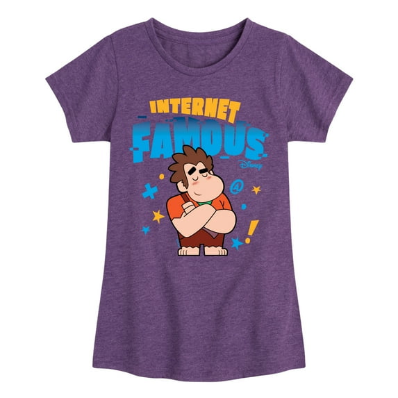 Disney Wreck It Ralph - Internet Famous - Toddler & Youth Girls Short Sleeve Graphic T-Shirt