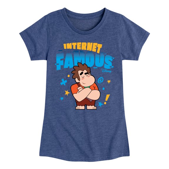 Disney Wreck It Ralph - Internet Famous - Toddler & Youth Girls Short Sleeve Graphic T-Shirt