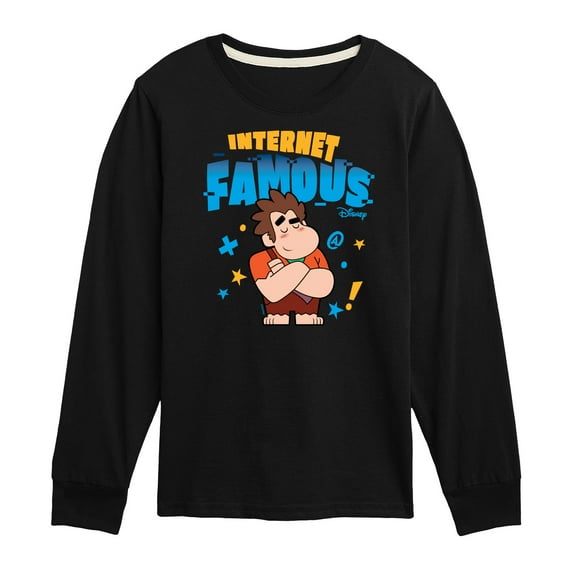 Disney Wreck It Ralph - Internet Famous - Toddler & Youth Long Sleeve Graphic T-Shirt